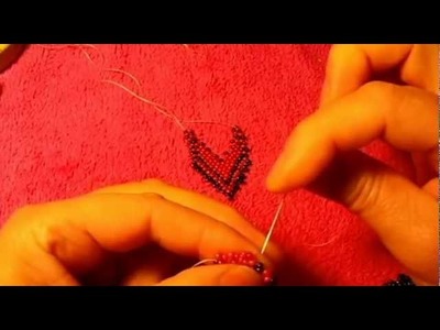This is a peyote stitch beading tutorial my earrings looks good i love them #1