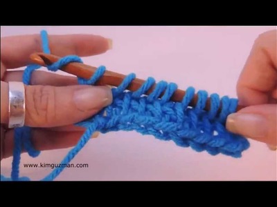 Tunisian Crochet: Modified Simple Stitch