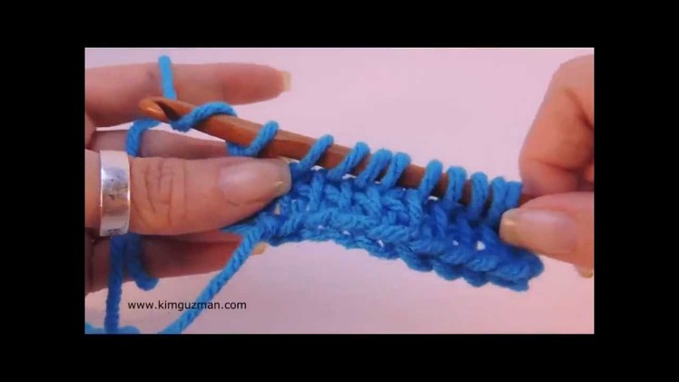 Tunisian Crochet: Modified Simple Stitch