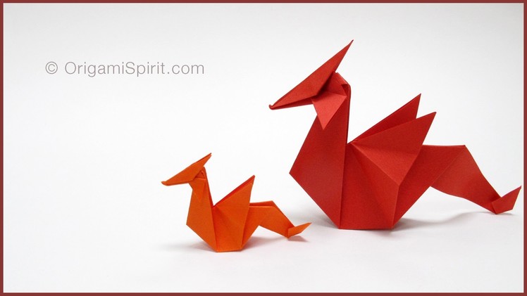 Tutorial -Origami Dragon : : Dragón de papel