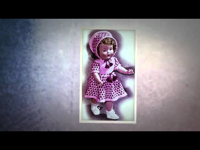 Vintage 18" Doll Knitting Patterns, Vintage Doll Clothes Patterns