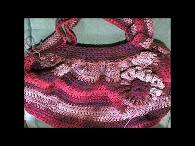 Beginner Hobo Bag - Left Handed Crochet Tutorial