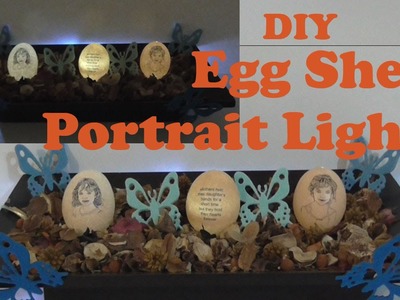 Easter Egg Shell Light Tutorial. 2015 Craft. How to Transfer a Picture on to an Egg