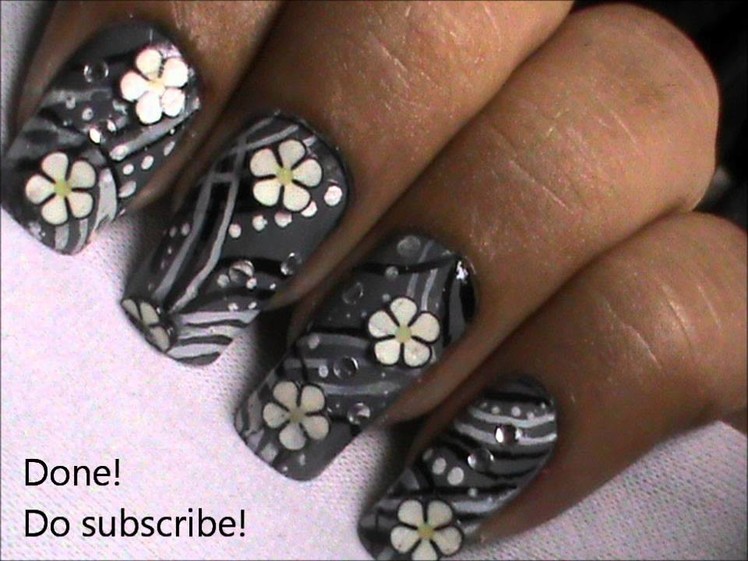 Easy fimo canes nail art tutorial- fimo clay creations from fimo canes collection DIY fimo flower