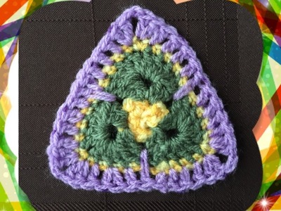 How to Crochet a Triangle Motif Pattern #21│ by ThePatterfamily