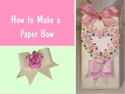 How to Make a Bow Out of Paper