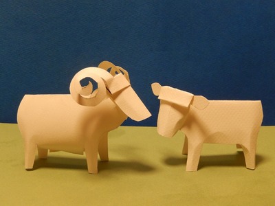Sheep of  Kiriorigami paper craft