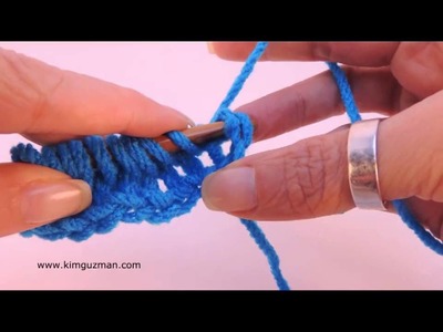 Tunisian Crochet: Full Stitch (aka Mesh Stitch) (Left Handed)