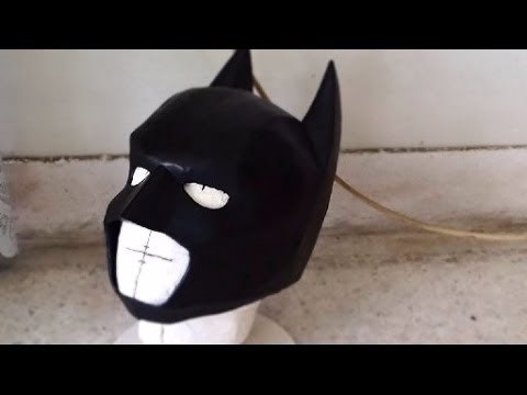 #26: Batman Cowl DIY 3.3 - cardboard, sanding & painting (with template)
