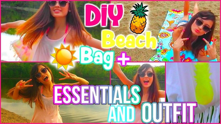 DIY Beach Bags + ESSENTIALS and Beach OUTFIT! | Mish Shelly