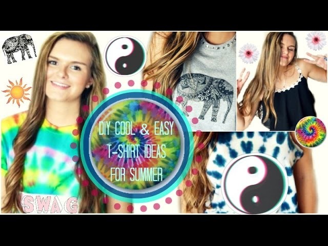 DIY: Cool & Easy T-shirt Ideas for Summer!! ☼