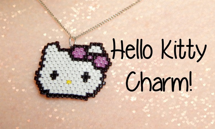DIY Hello Kitty Seed Bead Brick Stitch Charm How To! ¦ The Corner of Craft
