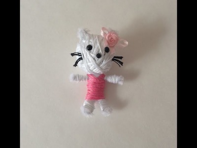 DIY Hello Kitty voodoo doll (Key Chain)