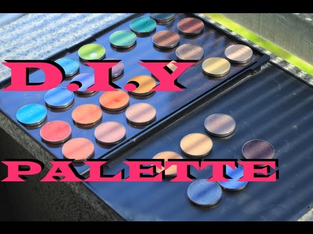 DIY Magnetic Makeup Palette. How to magnetize makeup palette