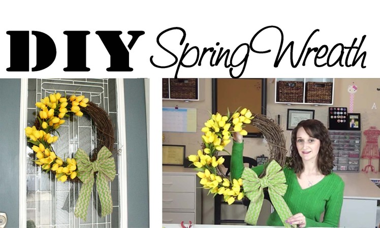 DIY Spring Tulip Wreath | #28