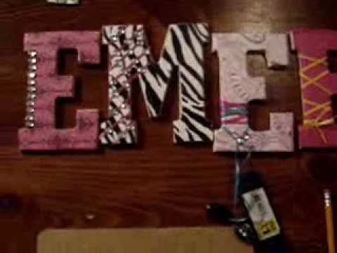 DIY wall letter Part 2