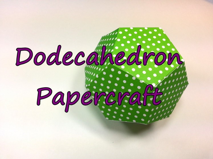 Dodecahedron Tutorial by feelinspiffy (Papercraft)