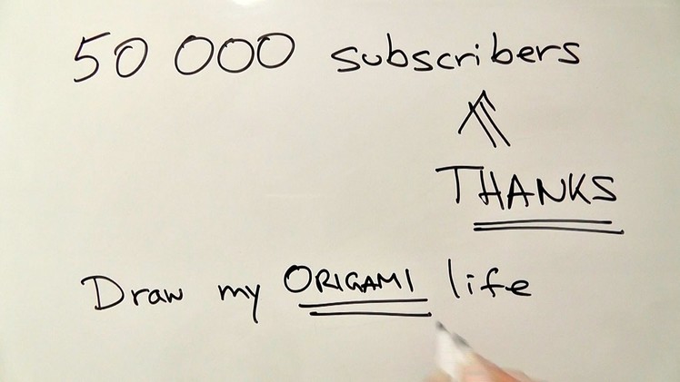 Draw my origami life (50k subscribers special)