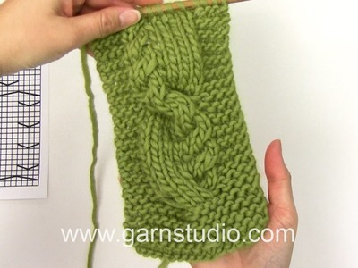 DROPS Knitting Tutorial: How to work after chart M.1 in DROPS 117-41