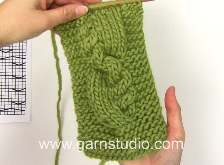 DROPS Knitting Tutorial: How to work after chart M.1 in DROPS 117-41