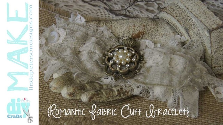 Easy to sew romantic lace cuff bracelet