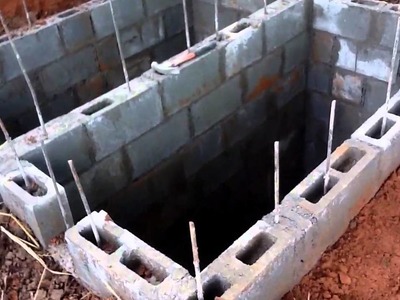 Handmade DIY low cost septic system