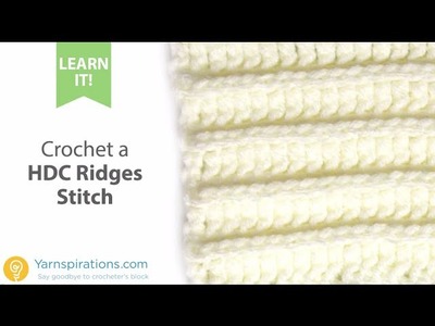 How To Crochet HDC Ridges