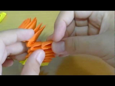 How to make a 3D origami charmander (part 1).