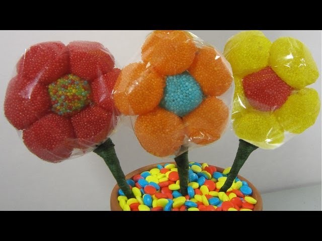 How to make a candy gum drop flower bouquet  (I✿‿✿|) - EP