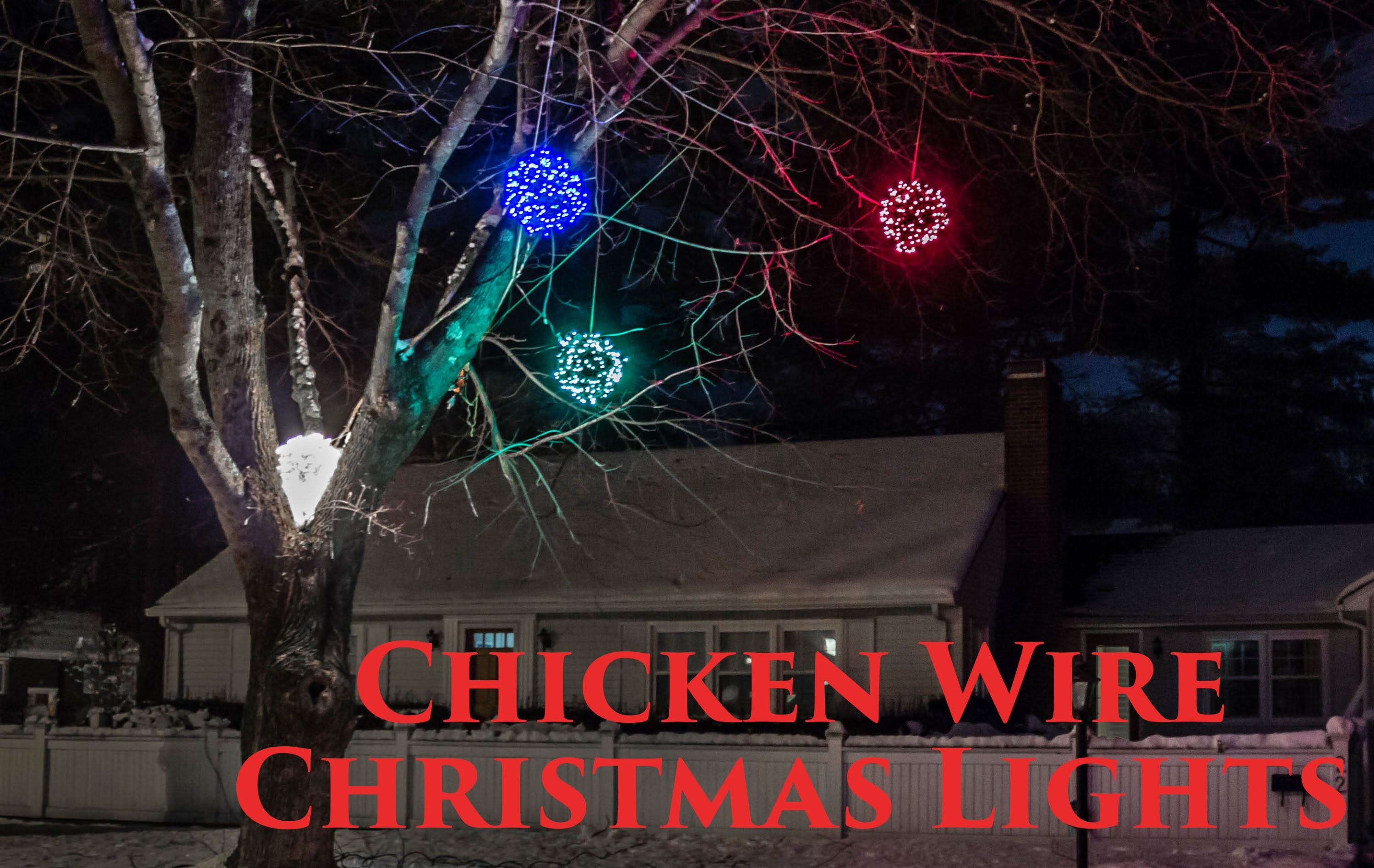How to make Lighted Chicken Wire Christmas Balls, DIY Outdoor Christmas Decorations 2014