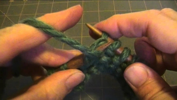 Knitting Basics: Purl stitch, Continental method