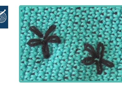 Lazy Daisy Embroidery Stitch with Crochet Left Hand Crochet Geek
