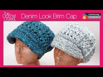Left Hand: Crochet Denim Look Visor Caps