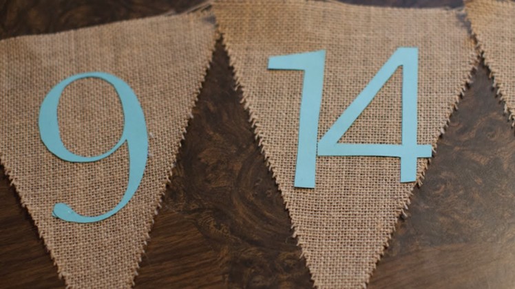 Make a Rustic Burlap Save-the-Date Banner - DIY Home - Guidecentral