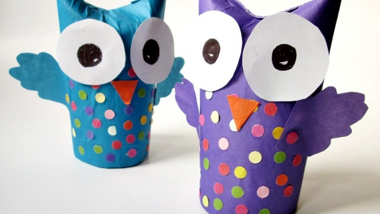 Make a Wonderful Recycled Tissue Paper Roll Owl - DIY Crafts - Guidecentral