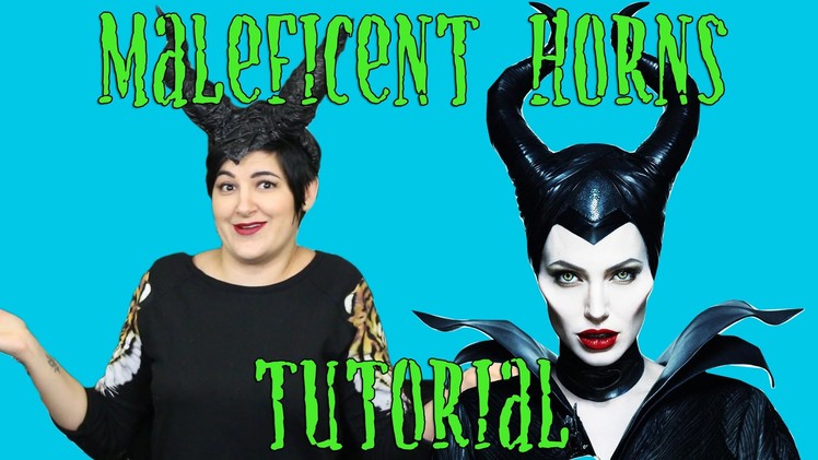 Maleficent Horn Headpiece Tutorial for Halloween - Chrissy's Craft Bar