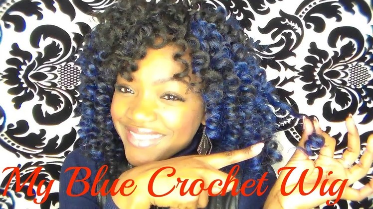 My Blue Crochet Wig With Kanekalon Hair