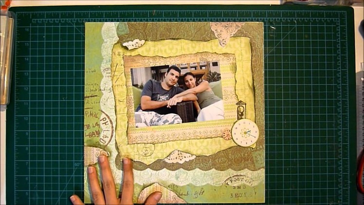 Time of our life scrapbook layout process