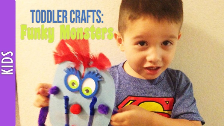 TODDLER CRAFTS: Funky Monsters, Summer Activities- The290ss