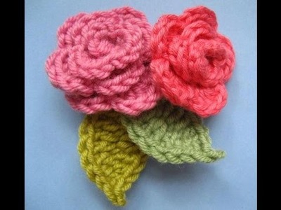 Very easy crochet rose flower