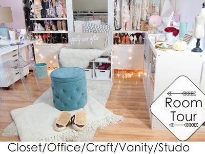 5 Into 1 Room Tour + DIYs Closet.Office.Vanity.Craft.Studio (LisaPullano)