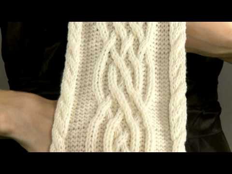 #8 Cabled Scarf, Vogue Knitting Holiday 2008