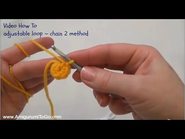 Adjustable loop chain 2 method Crochet 101