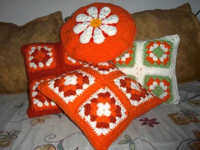 Almohadones Crochet