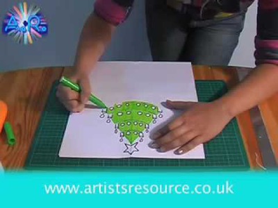Arts & Craft Make a Christmas Card - Card Making Project - Art and Craft