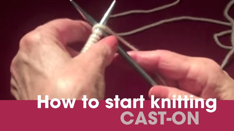 Basic Cast On (how to start knitting)