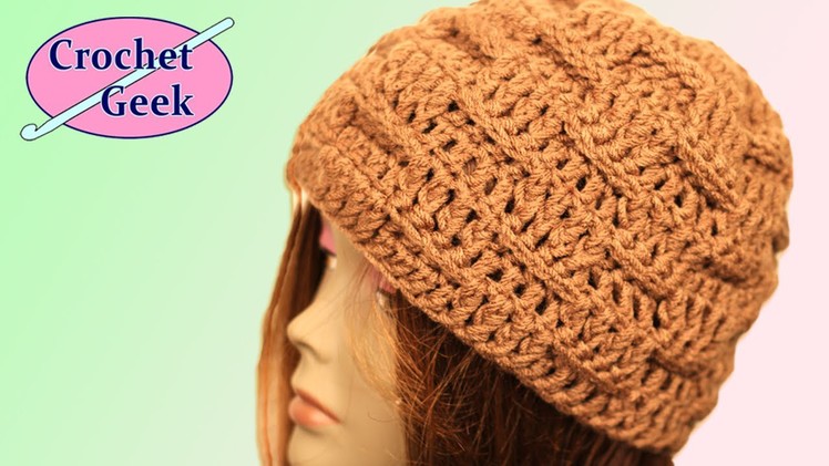Basketweave Crochet Hat - Crochet Geek
