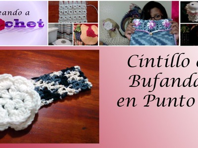 Cintillo o bufanda (punto v) -Tutorial de tejido crochet
