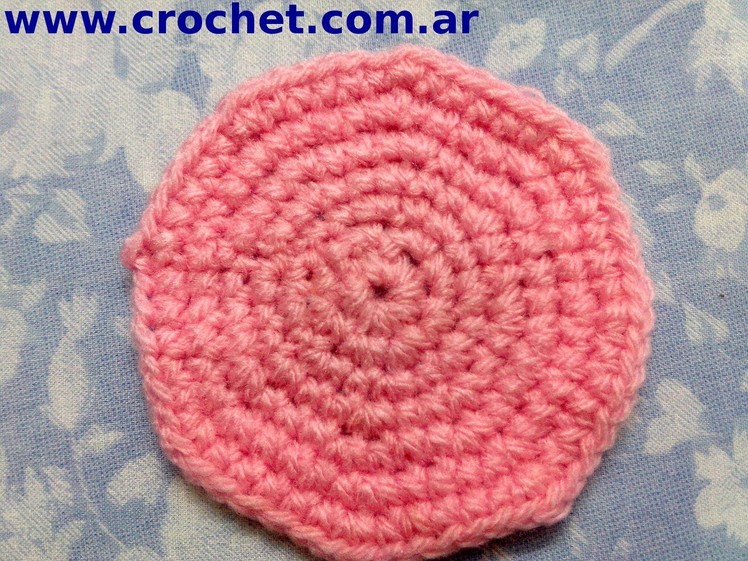 Como tejer un circulo perfecto en tejido crochet tutorial paso a paso.
