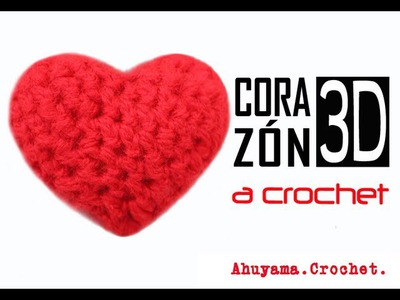 Corazón 3D a Crochet - PASO A PASO